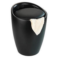 WÄSCHETONNE - Schwarz/Weiß, Basics, Kunststoff (36/50,5/36cm) - Wenko