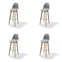 BARHOCKER-SET in Dunkelgrau  - Dunkelgrau, MODERN, Holz/Metall (47/119/53cm) - MID.YOU