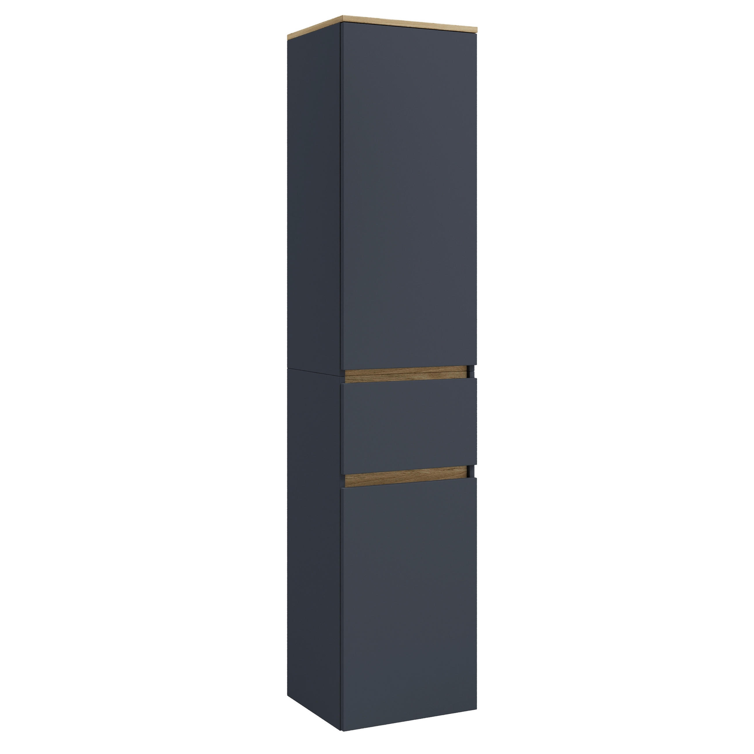 HOCHSCHRANK 40/180/35 cm  - Honigeiche/Anthrazit, Trend, Holzwerkstoff (40/180/35cm) - MID.YOU