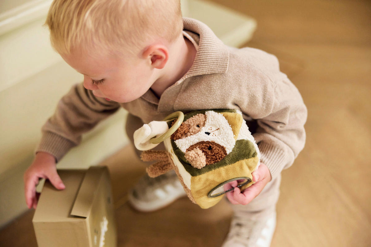 IGRALNA KOCKA - večbarvno, Basics, tekstil (10/10/1cm) - JOLLEIN