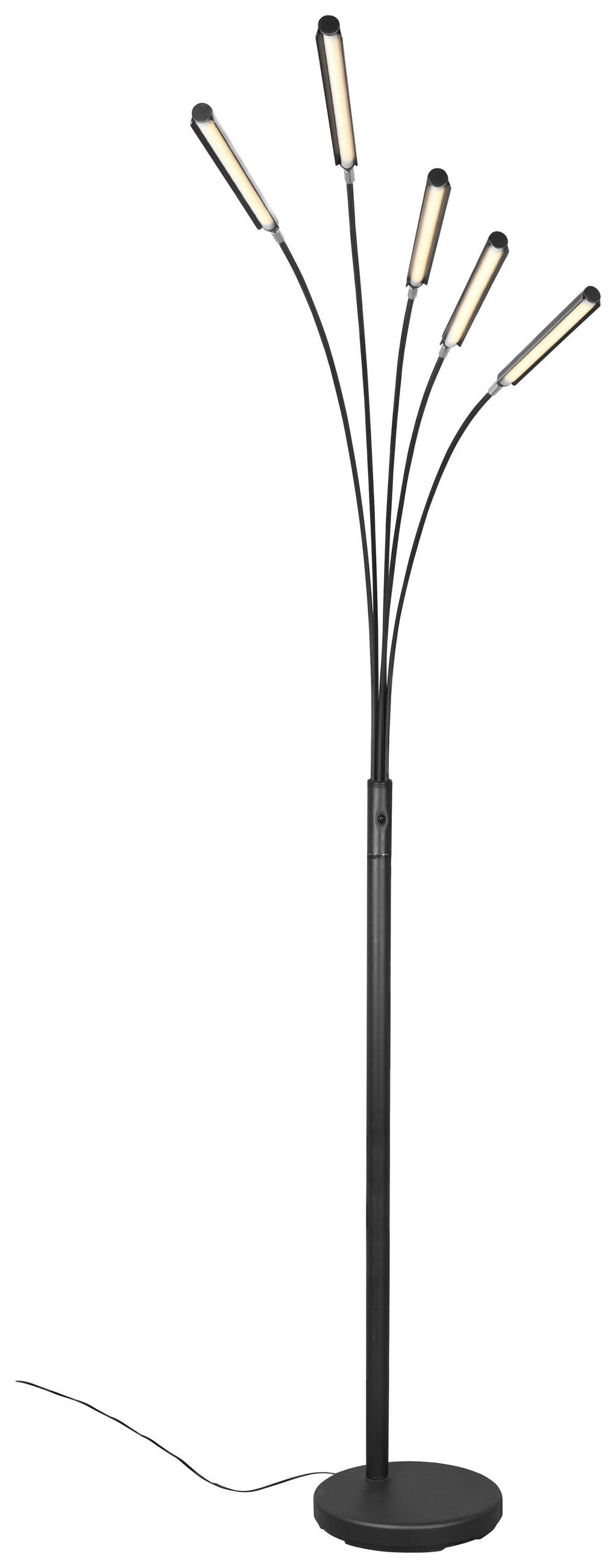 BOGENLEUCHTE - Schwarz, Basics, Metall (196cm)