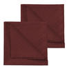 SERVIETTE 2ER SET 50/50 cm   - Rot, Basics, Textil (50/50cm) - Curt Bauer