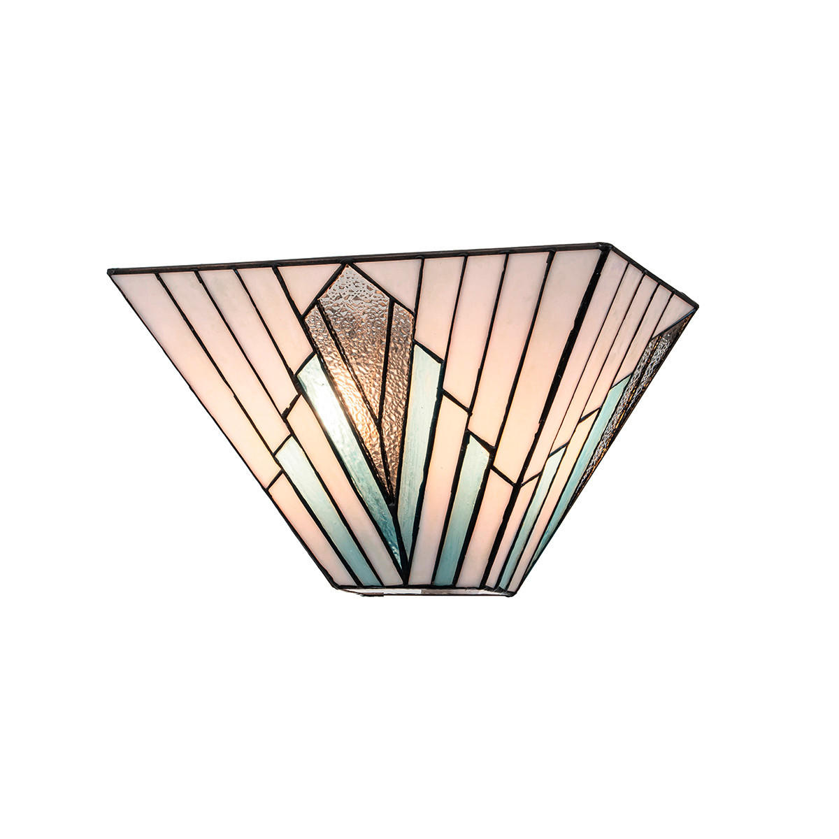 WANDLEUCHTE   - Dunkelbraun/Multicolor, KONVENTIONELL, Glas/Metall (17,3/30,5/12,8cm) - Elstead Lighting