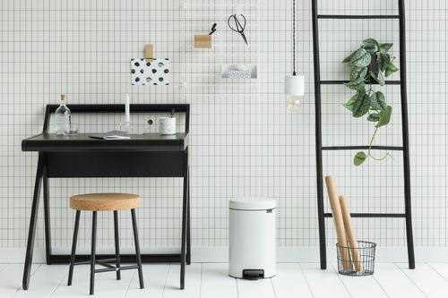 ODPADKOVÝ KOŠ 12 l - bílá, Design, kov/plast (25,1/41,1/33,8cm) - Brabantia