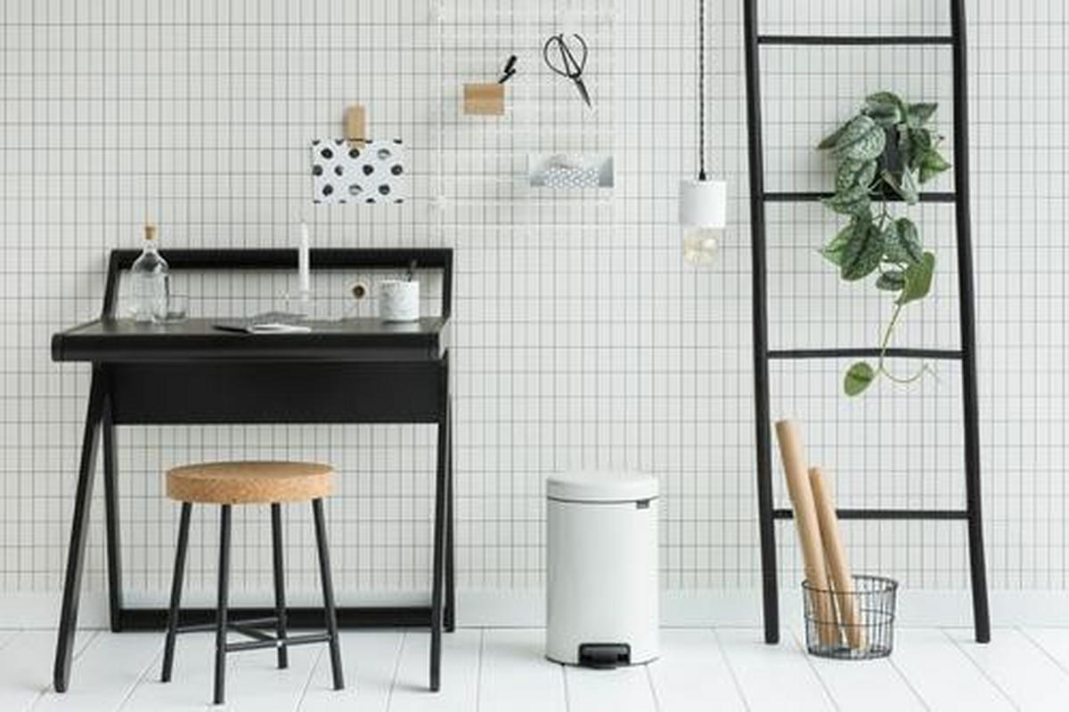 ODPADKOVÝ KOŠ  12 l - bílá, Design, kov/plast (25,1/41,1/33,8cm) - Brabantia