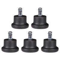 BÜROSTUHLGLEITER  - Schwarz, Basics, Kunststoff (5cm) - MID.YOU