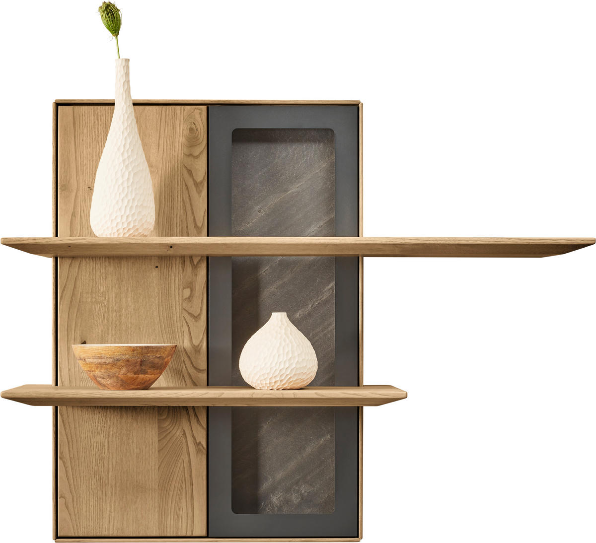 WANDBOARD  110/88,4/28,1 cm  - Kastanienfarben/Anthrazit, Natur, Holz/Metall (110/88,4/28,1cm) - Valnatura