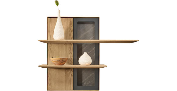 WANDBOARD  110/88,4/28,1 cm  - Kastanienfarben/Anthrazit, Natur, Holz/Metall (110/88,4/28,1cm) - Valnatura