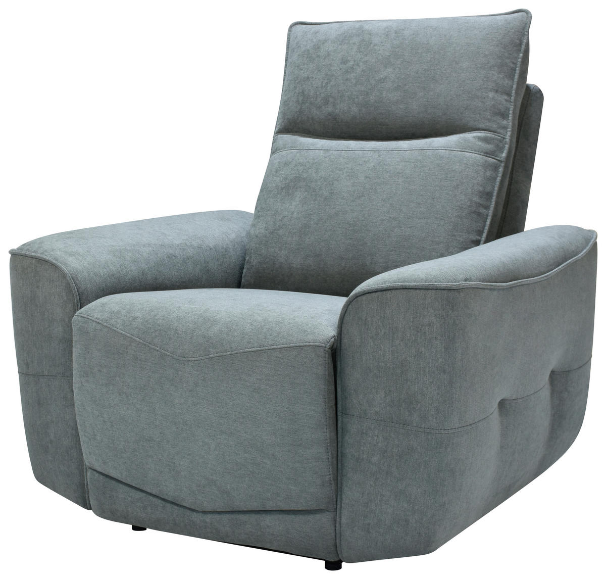 SCAUN DE RELAXARE in metal, textil gri  - negru/gri, Konventionell, metal/textil (100/99/96cm) - Celina Home