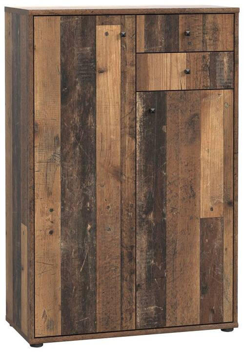KOMMODE in 73,7/111,1/34,8 cm - Dunkelbraun/Graubraun, Design, Holzwerkstoff (73,7/111,1/34,8cm)