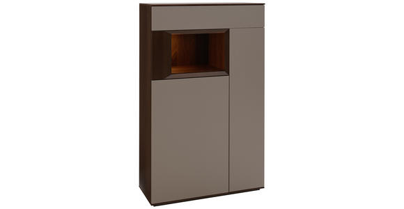 HIGHBOARD 90/145/37 cm - Titanfarben/Nussbaumfarben, Design, Holz/Holzwerkstoff (90/145/37cm) - Dieter Knoll