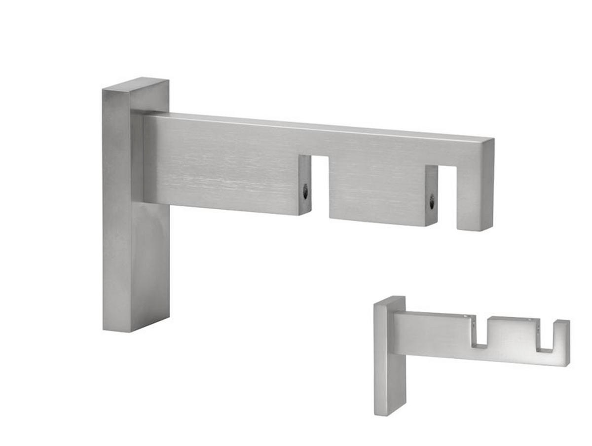 CONSOLĂ DUBLĂ DESCHISĂ - culoare inox, Basics, metal (32/11cm) - Homeware