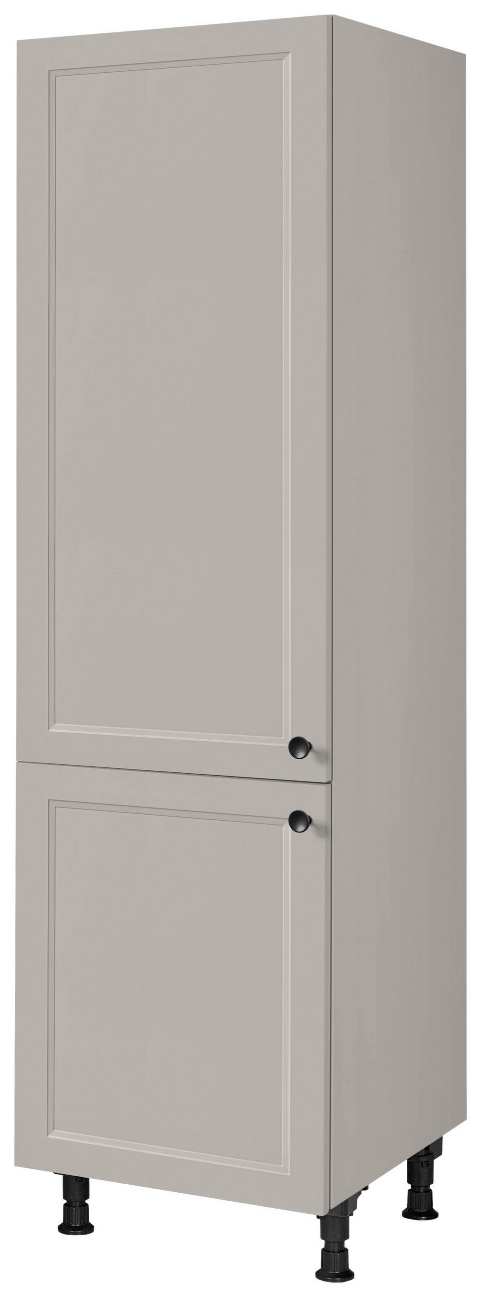 GERÄTEUMBAUSCHRANK 60/216,6/58 cm  in Grau  - Edelstahlfarben/Grau, MODERN, Holzwerkstoff/Metall (60/216,6/58cm) - Nobilia