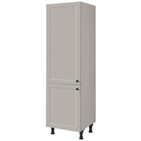 GERÄTEUMBAUSCHRANK 60/216,6/58 cm  in Grau  - Edelstahlfarben/Grau, MODERN, Holzwerkstoff/Metall (60/216,6/58cm) - Nobilia