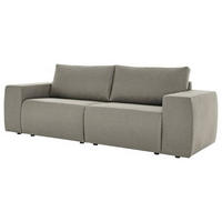 2-SITZER-SOFA in Webstoff Braun  - Schwarz/Braun, Design, Kunststoff/Textil (242/87/89cm) - LOOKS by W.Joop