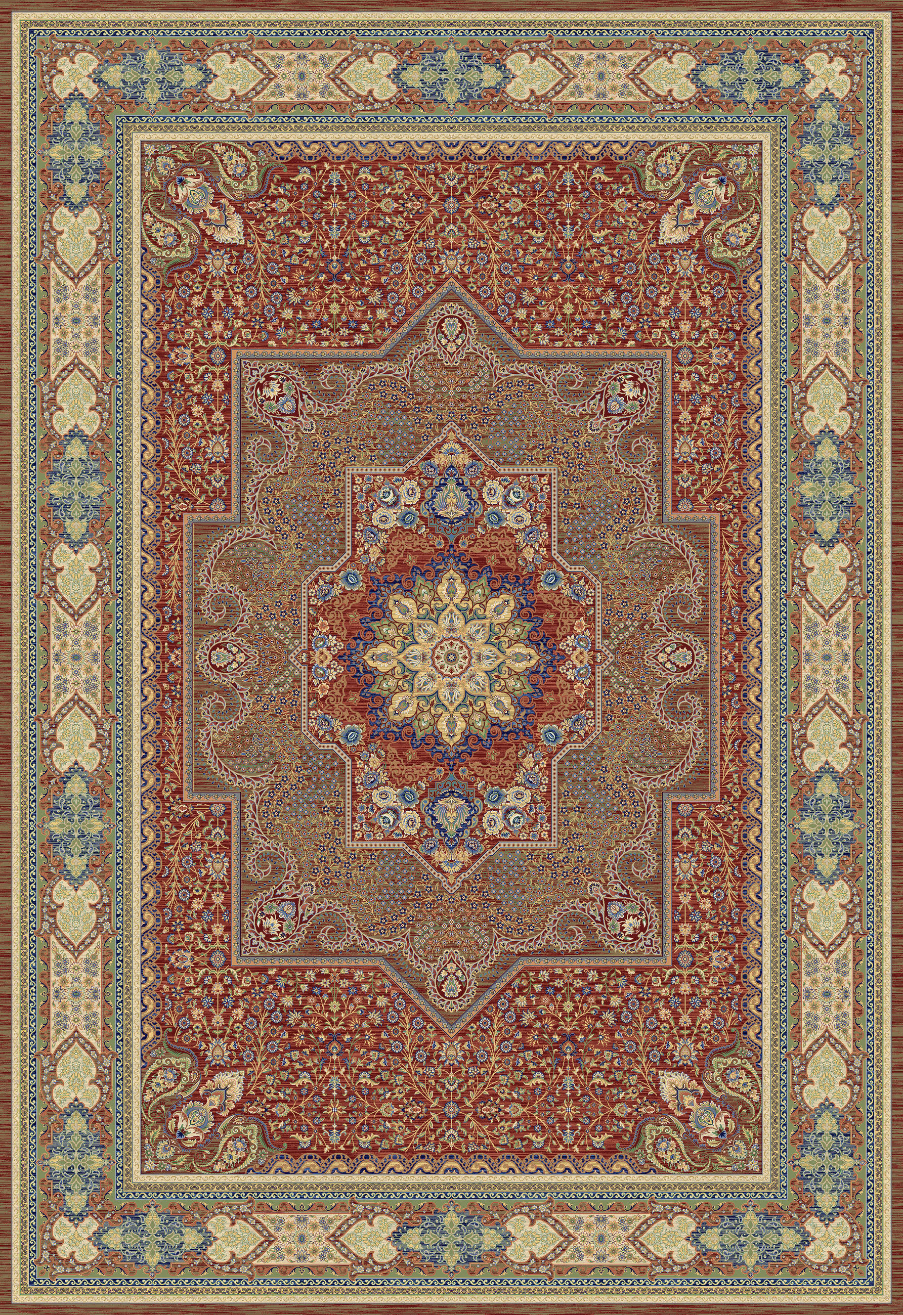 Covor Vintage  - roșu, Design, textil (120/160cm) - Dieter Knoll
