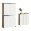 GARDEROBENSCHRANK  in 235/175/37 cm  - Eichefarben/Schwarz, Design, Holzwerkstoff/Kunststoff (235/175/37cm) - Livetastic