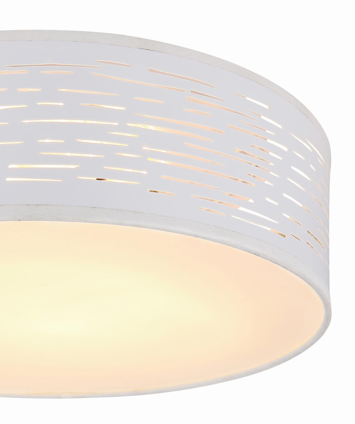 LED-DECKENLEUCHTE 38/13 cm   - Chromfarben/Weiß, Design, Kunststoff/Metall (38/13cm) - Globo