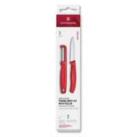 MESSERSET 2-teilig  - Rot, Basics, Kunststoff - Victorinox