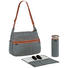 Urban Bag WICKELTASCHE - Anthrazit/Weiß, Basics, Textil (40/16/32cm) - Lässig Urban Bag WICKELTASCHE - Anthrazit/Weiß, Basics, Textil (40/16/32cm) - Lässig