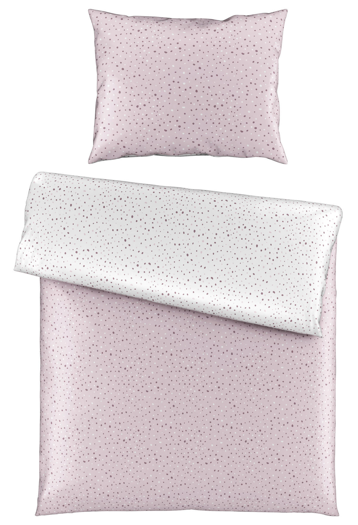 POSTELJINA SA DVA LICA HAVA 140/200 cm saten ružičasta  - ružičasta, Konvencionalno, tekstil (140/200cm) - Esposa