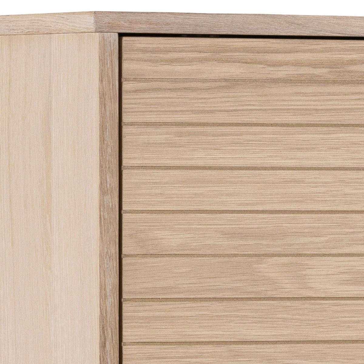 VISOKA KOMODA, barve hrasta  - barve hrasta/bela, Design, leseni material/les (90,8/150/40cm) - Livetastic