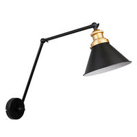 WANDLEUCHTE 18/54/38 cm   - Schwarz, Basics, Metall (18/54/38cm)