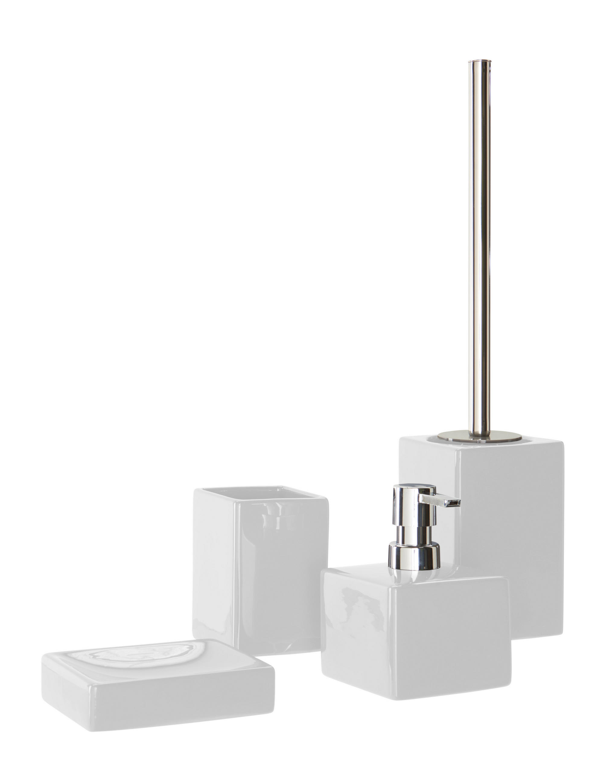 MISKA NA MYDLO biela - biela, Basics, keramika (12/3/8cm) - Sadena