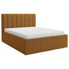 POLSTERBETT Matratze, Lattenrost, Bettkasten 140/200 cm  in Rostfarben  - Rostfarben, Trend, Holz/Textil (140/200cm) - Boxxx