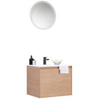 BADEZIMMER  in 60 cm  - Hellbraun/Naturfarben, KONVENTIONELL, Holzwerkstoff (60cm) - Emilio Belluti