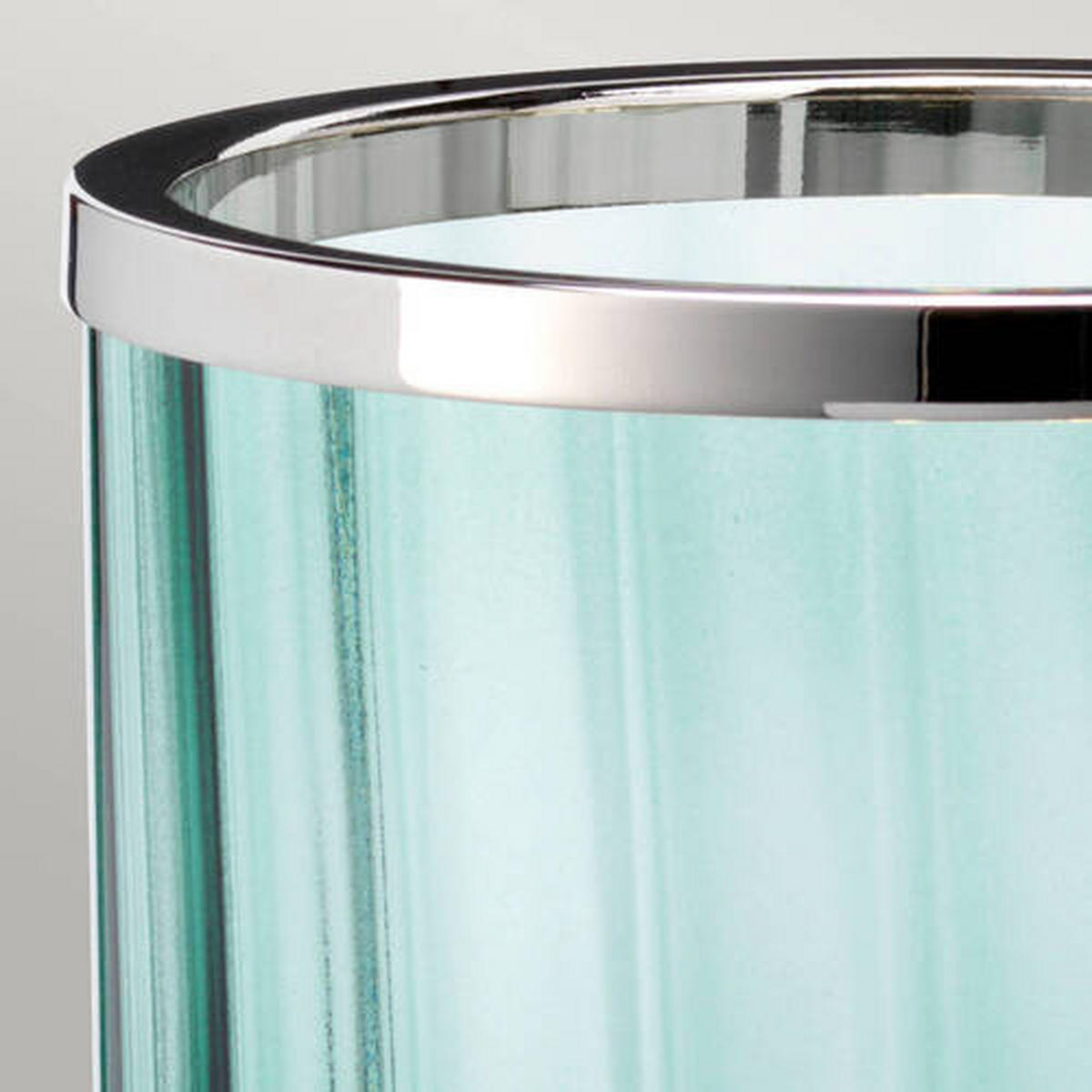 TISCHLEUCHTE - Grün/Nickelfarben, Konventionell, Glas/Metall (17.1/36.4cm) - Elstead Lighting