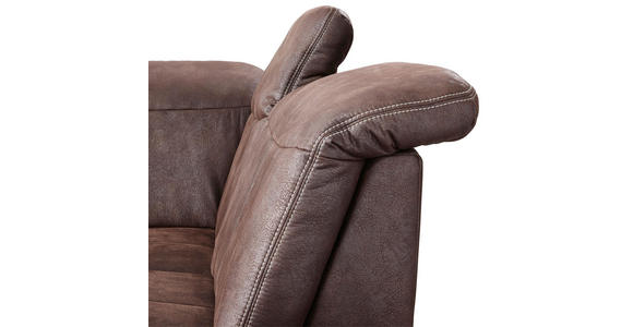 WOHNLANDSCHAFT in Textil Braun - Eichefarben/Beige, Natur, Textil (185/343/243cm) - Voleo