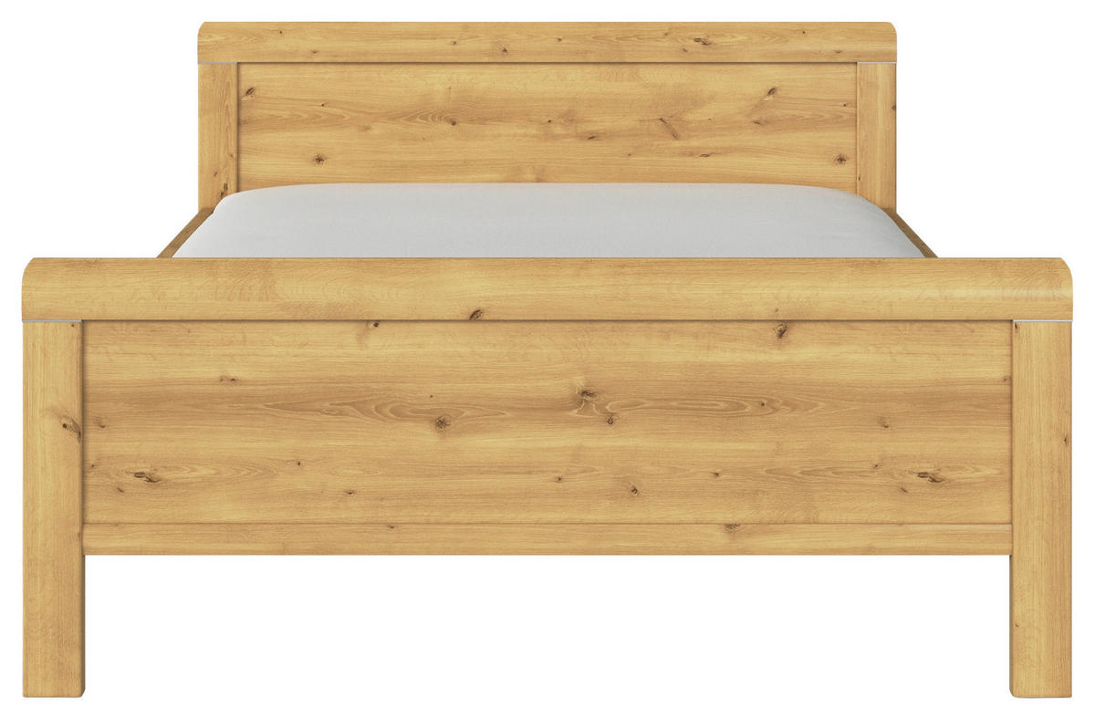 BETT 140/200 cm  in Eichefarben  - Eichefarben, Design (140/200cm) - Novel