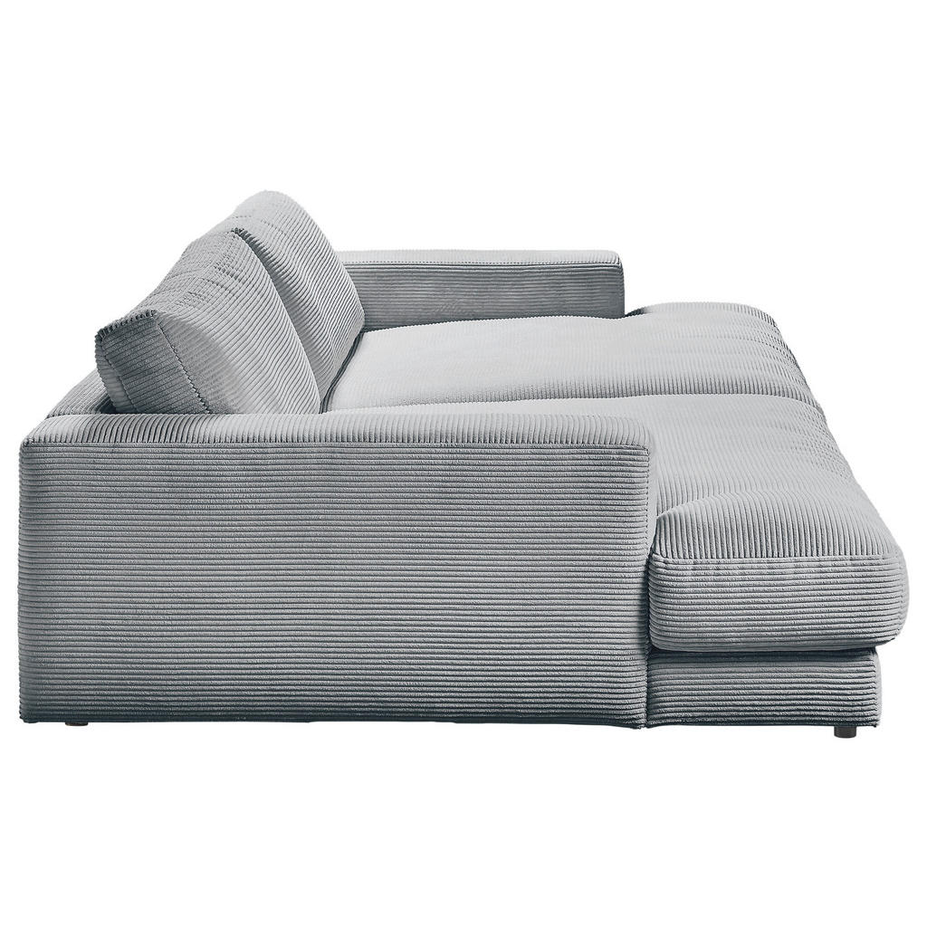 Thumbnail - Pure Home Lifestyle Megasofa, Grau, Textil, 4-Sitzer, Füllung: Schaumstoff, Federn, 290x86x170 cm, Blauer Engel, Goldene...