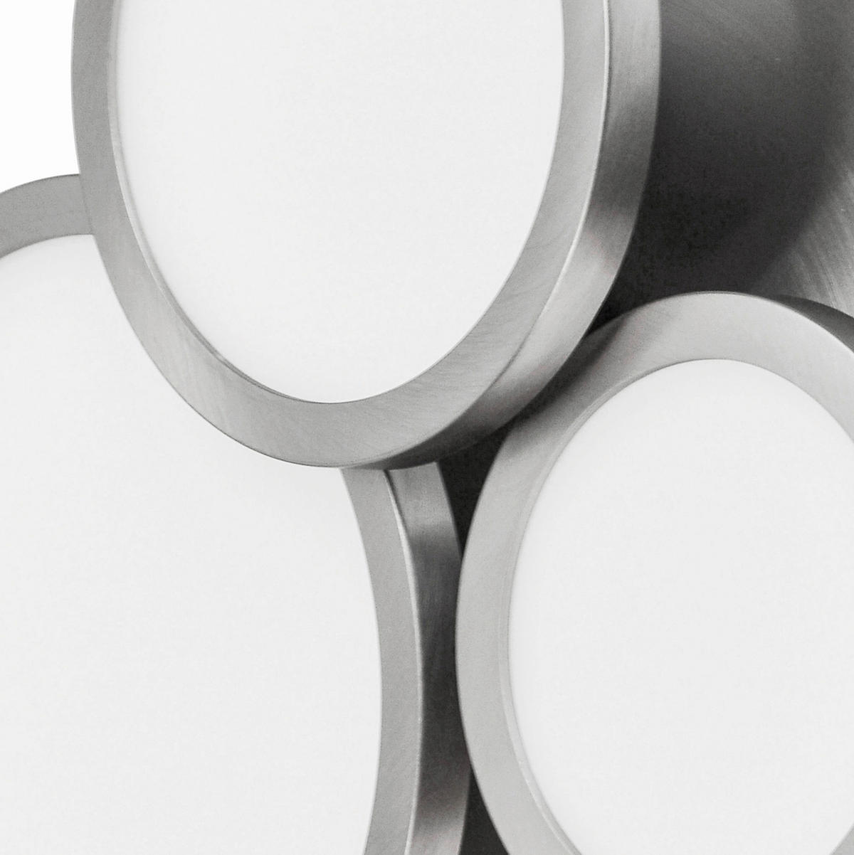 LED-DECKENLEUCHTE 24,5/7,4 cm   - Silberfarben, Design, Metall (24,5/7,4cm) - Globo