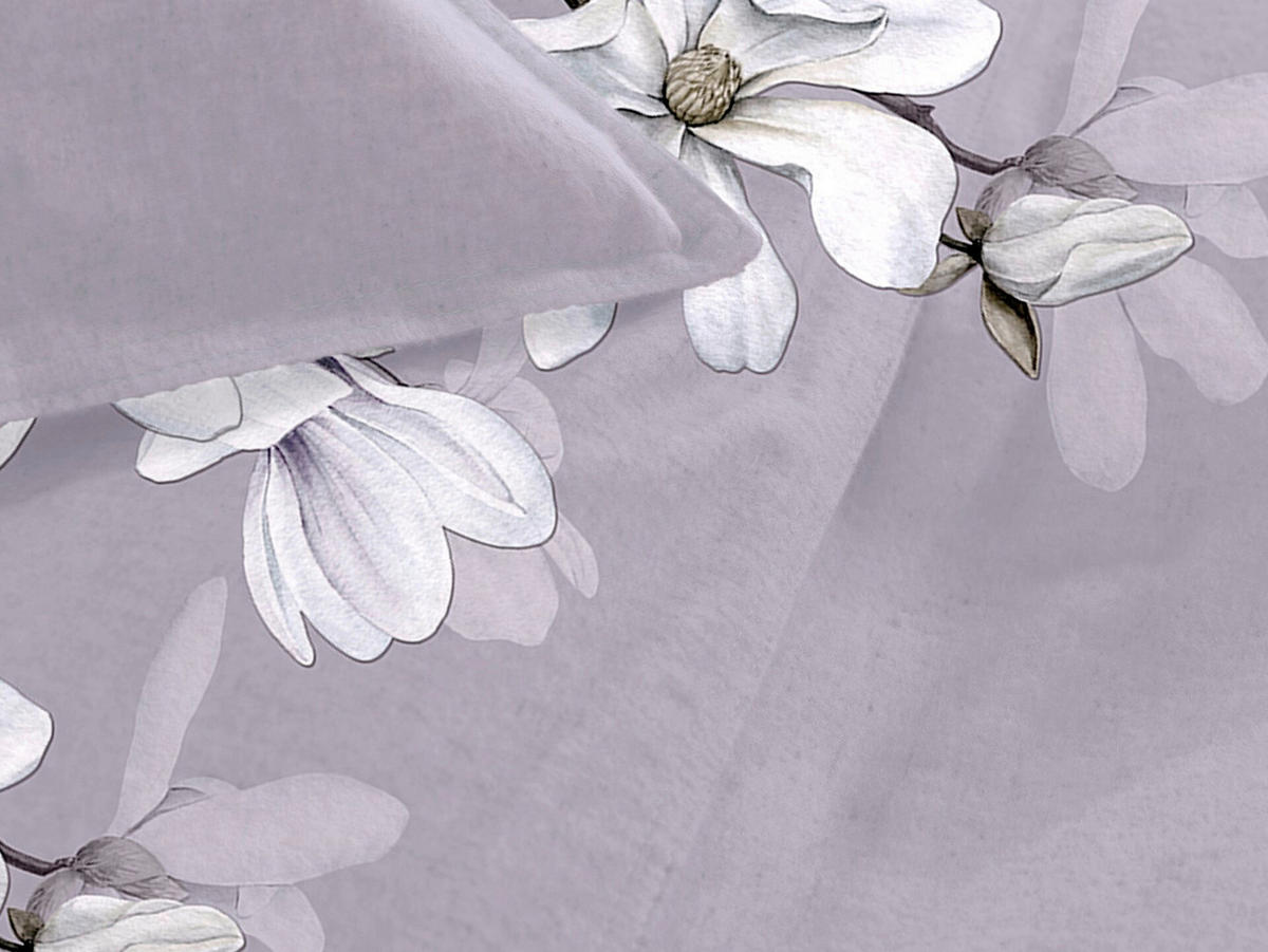 BETTWÄSCHE Stacey Flanell 155/220 cm  - Violett, Basics, Textil (155/220cm)