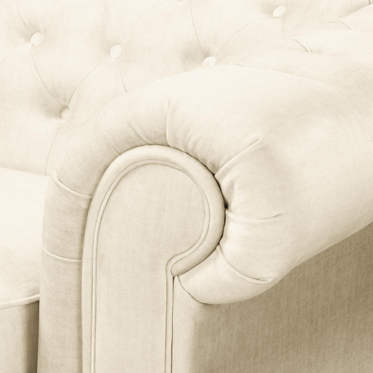 SCHLAFSOFA Laura in Mikrofaser Creme  - Creme/Braun, Design, Holz/Textil (218/74/91cm) - P & B