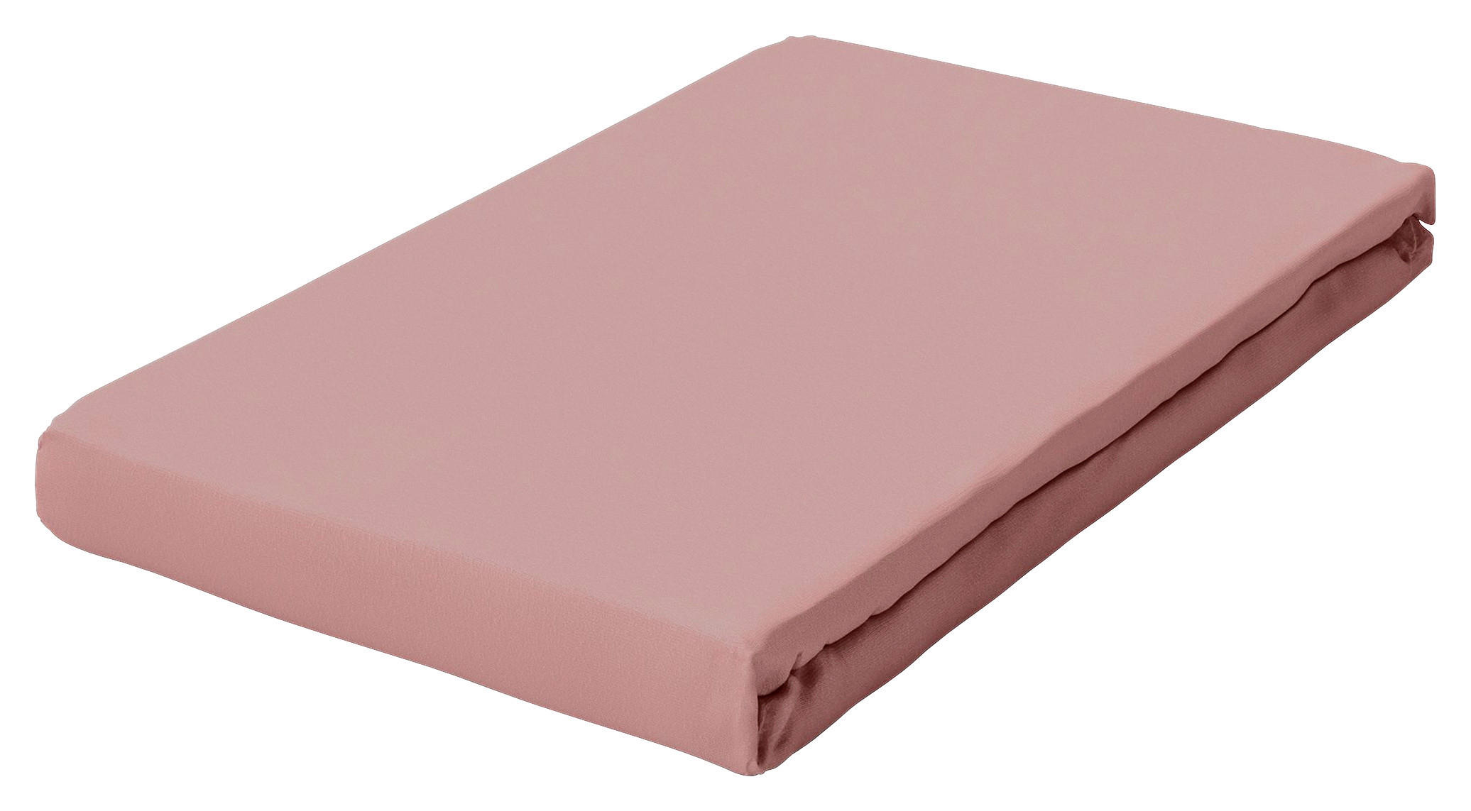 TOPPER-SPANNLEINTUCH 90-100/190-220 cm Jersey  - Altrosa, Basics, Textil (90-100/190-220cm) - Schlafgut