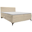 BOXBETT 140/200 cm  in Creme  - Creme/Schwarz, Design, Holz/Holzwerkstoff (140/200cm) - Xora