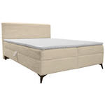 BOXBETT 160/200 cm  in Creme  - Creme/Schwarz, Design, Holz/Holzwerkstoff (160/200cm) - Xora