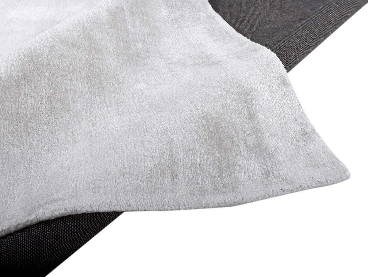HANDWEBTEPPICH 85/155 cm  - Silberfarben, Basics, Textil (85/155cm) - Tom Tailor