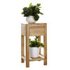 BLUMENSÄULE Holz Kernbuche vollmassiv  - Buchefarben, Design, Holz (30/30/60cm) - Livetastic