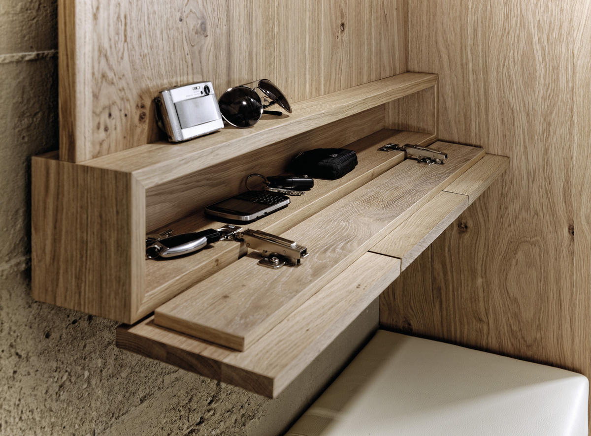 GARDEROBENPANEEL  in 96/112/37,5 cm  - Eichefarben, Natur, Holz (96/112/37,5cm) - Voglauer