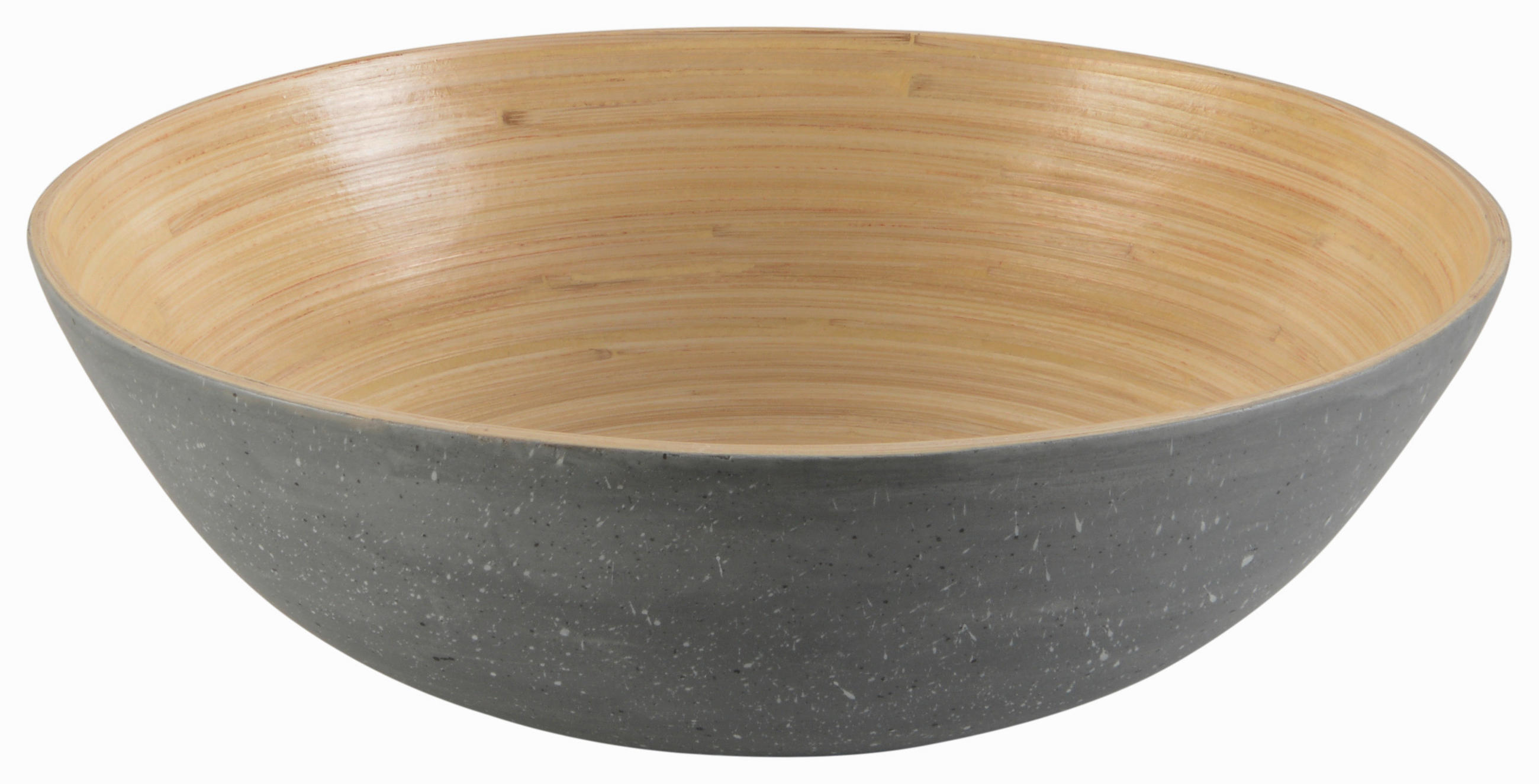 OBSTSCHALE    - Grau, Design, Holz (25/8cm) - Homeware Profession.