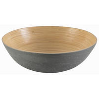 OBSTSCHALE    - Grau, Design, Holz (25/8cm) - Homeware Profession.