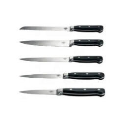 MESSERSET Messerset  - Silberfarben/Schwarz, Basics, Metall (50cm) - Wesco