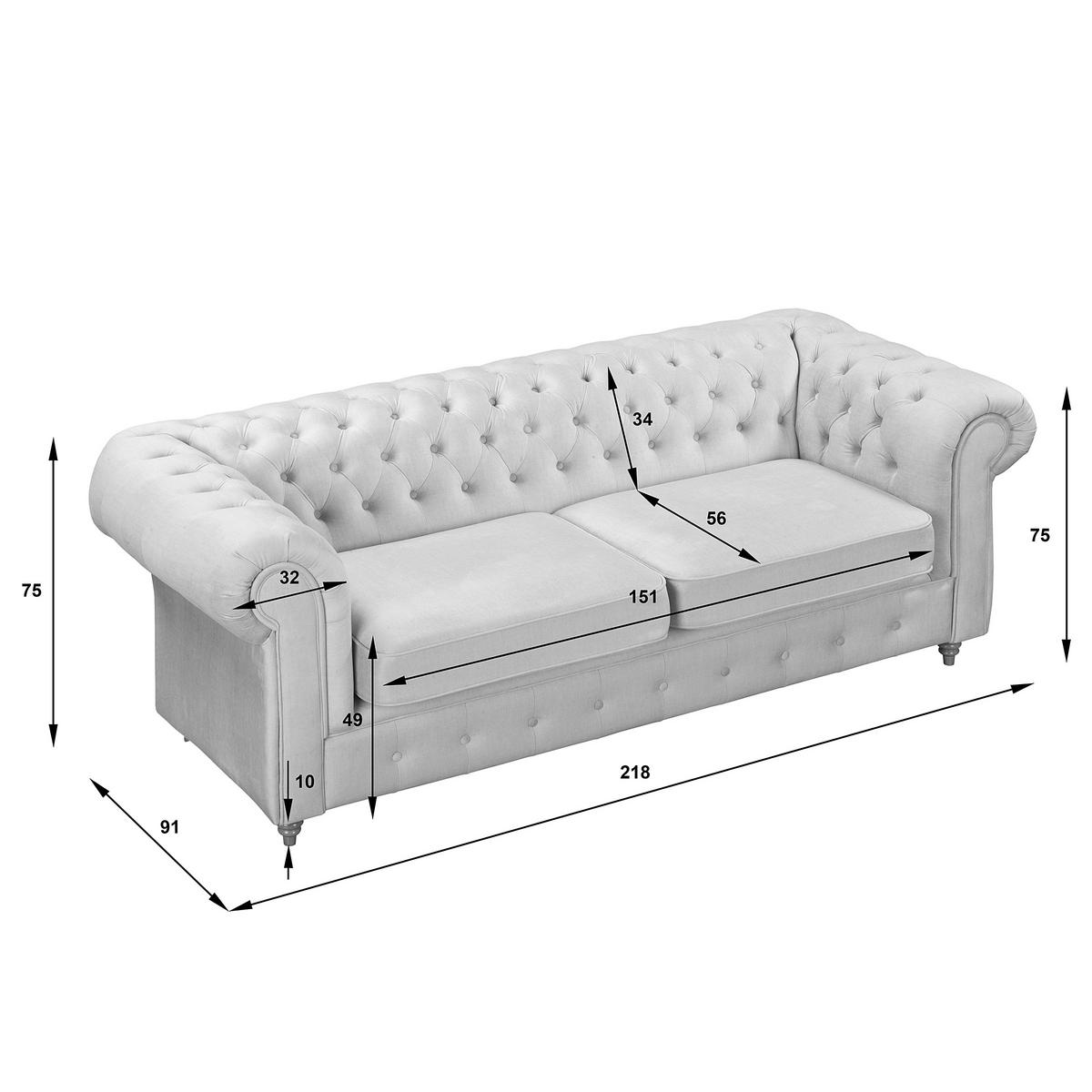 3-SITZER-SOFA Laura Mikrofaser Bernsteinfarben  - Bernsteinfarben/Braun, Design, Holz/Textil (218/75/91cm) - P & B