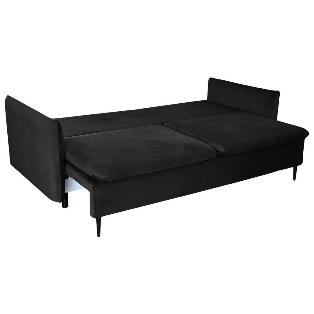 Thumbnail - Mid.you Schlafsofa, Schwarz, Textil, 3-Sitzer, Füllung: Polyurethan (PUR),Polyurethan (PUR),Polyurethan (Pur), 220x96x10...