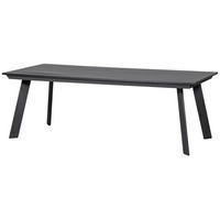 GARTENTISCH Holzwerkstoff Anthrazit rechteckig  - Anthrazit, Design, Holzwerkstoff/Metall (220/100/74cm) - Gardenson