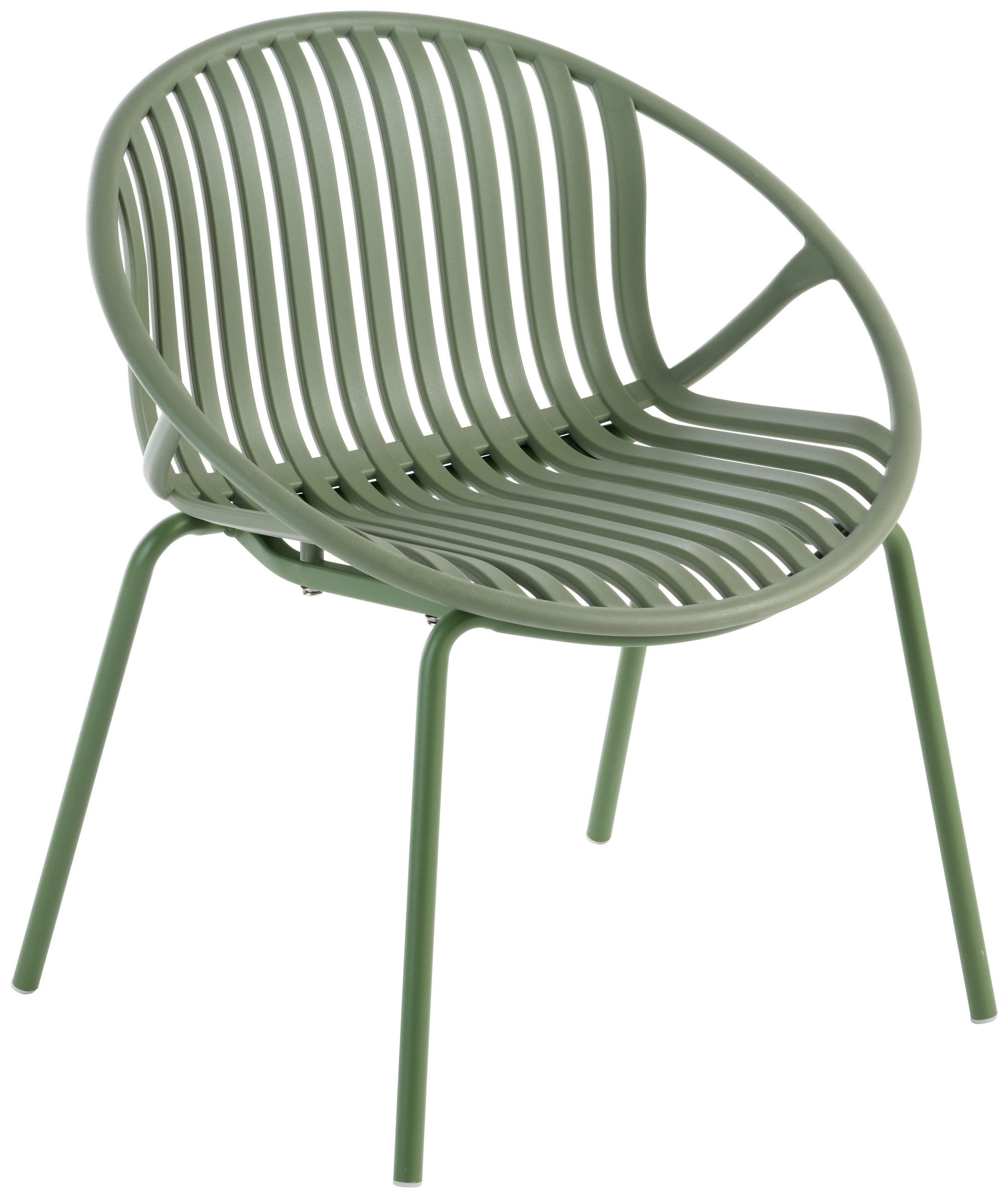KINDER-GARTENSTUHL Metall, Kunststoff Grün  - Grün, Basics, Kunststoff/Metall (50,5/56,5/44,5cm) - Jimmylee
